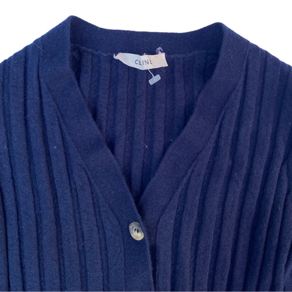 CELINE 100% Wool Cardigan - Picture 4 of 12